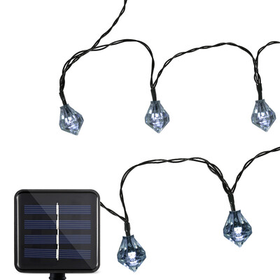 

SS - 22 Solar Powered Waterproof 20 LEDs Romantic Diamond String Lamp Home Yard Christmas Decoration