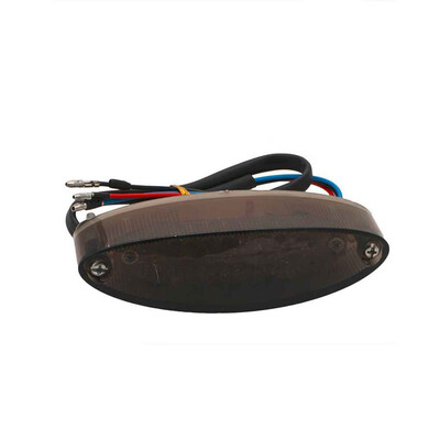 

Waterproof Universal Smoke Motorcycle LED DRL Rear Brake Stop Tail Light License Plate Lamp Light