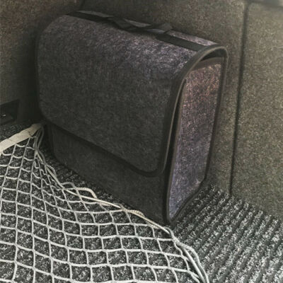 

Car Trunk Organizer Foldable Cargo Storage Box Bag Portable Wool Felt Accessory