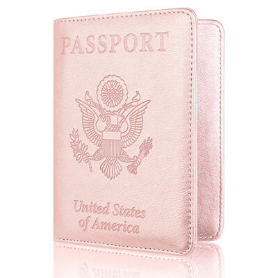 

Vintage PU Leather Passport Anti-Magnetic Storage Bag Passport Cover Card Wallet Storage Bag