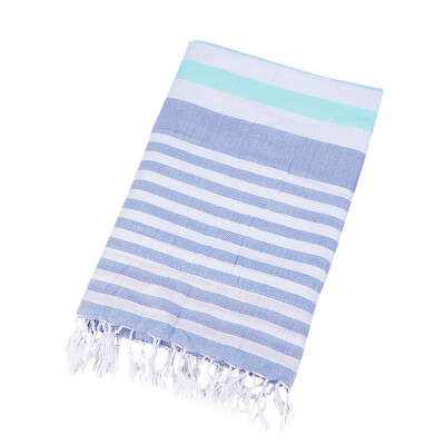 

Gobestart Turkish Cotton Linen Double Layers Bath Beach Sauna Yoga Fringed Jacquard Towel