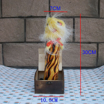 

Halloween Props April Fools Day Whole Person Gift Toy Bizarre Funny Scary Spoof Wooden Box Horror Toy Action Figures For Adults