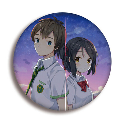 

Your Name Animation Around Cartoon Brooch Pin Pins Badge Accessories For Clothes Backpack Decoration Best Gift for Anime Fans Gift