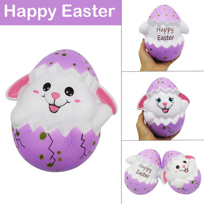 

YIWULAKawaii Happy Easter Bunny Scented Slow Rising Collect Easter