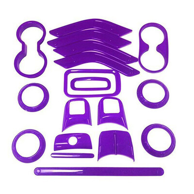 

18PCSSet Car Interior Decoration Trim Cover Full Kit fit for Jeep Wrangler Decorative Accessories Trim Kit