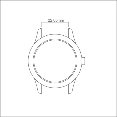 

〖Follure〗22mm Leather Strap Replacement Watch Band Wrist Strap for Samsung Gear S3 BK