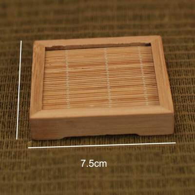 

Japan Teaism Decorative Bamboo Cup Pad Multi-design Insulated Coaster Teacup Mat for Tea Table Decoration Tea Ceremony Supplies