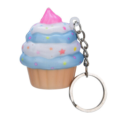 

Tailored Kawaii Adorable Ice Cream Cake Scented Cream Slow Keychain Stress Reliever Toy
