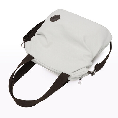 

Women Canvas Crossbody Bag Solid Color Zipper Grab Handles Top Large Capacity Handbag Totes Shoulder Bag
