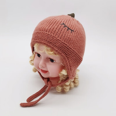 

Solid Print Hats For Girls Winter Baby Girls Boys Toddler Solid Print Hats Casual Caps Headwear