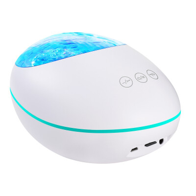 

Bluetooth 50 Lucky Stone Ocean Wave Projector 12 LED 8 Colors Changing Remote Control Built-in Music Player For kid Bedroom