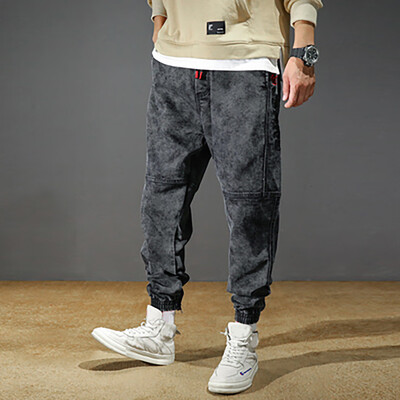 

Gobestart Mens New Fashion Casual Outdoors Solid Work Trousers Multi-pocket Pants