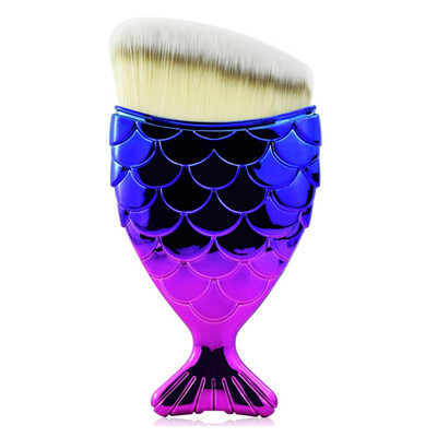 

1PC Makeup Brushes pincel sereia Fishtail Bottom Brush Powder Blush Cosmetic Foundation Fish Tail Make up Brushes