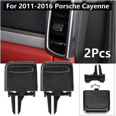 

Car Front AC Air Vent Outlet Tab Clip Repair Kit For Porsche Cayenne Black