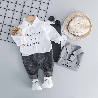 

Spring Baby Kid Boys Clothes Sets Spring Boy Long Sleeve Letter Tops Pant Casual Kids Childrens Clothing Suit
