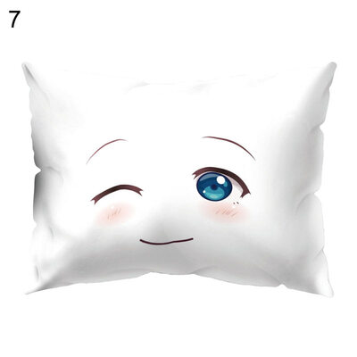 

Cute Facial Expression Pillow Case Cushion Cover Sofa Bed Car Cafe Office Decor