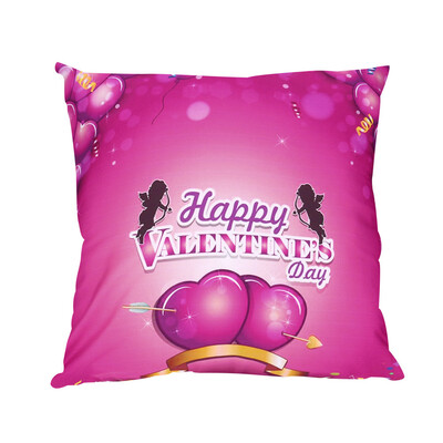 

JPGIF Valentines Day Print Pillow Cases Polyester Sofa Car Cushion Cover Home Decor