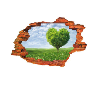 

DIY 3D Scenic Broken Wall Hole Wall Decor Stickers Removable Self-Adhesive PVC Wall Art Murals Wall Stickers Home Office Party