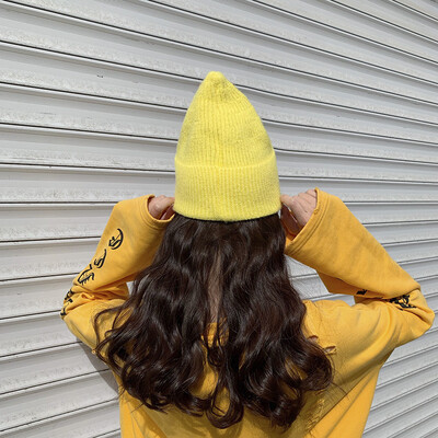 

Hat Womens autumn&winter Korean fashion wool hat fashion all kinds of knitted hat net red solid color warm earmuff hat man