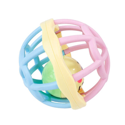 

Gobestart Pet Cat Dog Puppy Jingle Bell Ring Ball Round Roll Fetch Play Chewing Toy