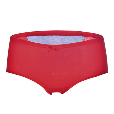 

Women Briefs Plus Size Solid Color Menstrual Period Ladies Seamless Physiological Leakproof Underwear