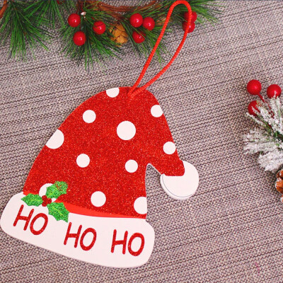 

〖Follure〗Christmas Tree Decoration Shiny Merry Letter Card for Xmas Hanging Ornament