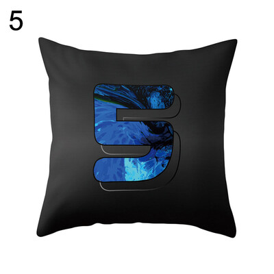

Colorful Number Figure Pillow Case Cushion Cover Sofa Bed Car Cafe Office Decor