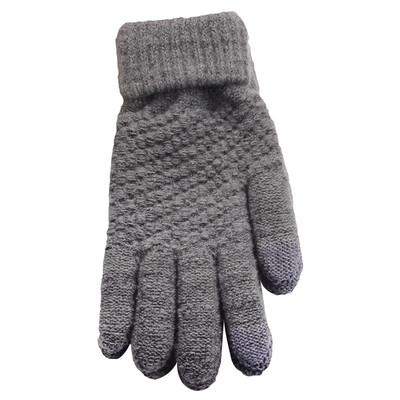 

Women Warm Winter Knitted Full Finger Gloves Mittens Girl Female Solid Woolen Gloves Touch Screen Cycling Gloves