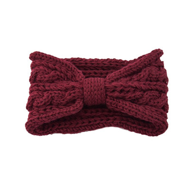 

Women Fashon Wool Woven Twist Knitted Turban Headband Ear Warmer Head Wrap Autumn And Winter Warm Ear Warm Head wear