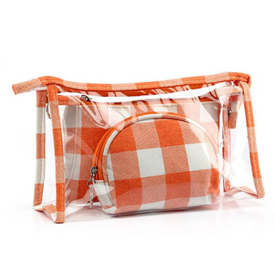 

PVC Ladies Toiletry Bag 3pcsset Women Makeup Bags Waterproof Portable Bag