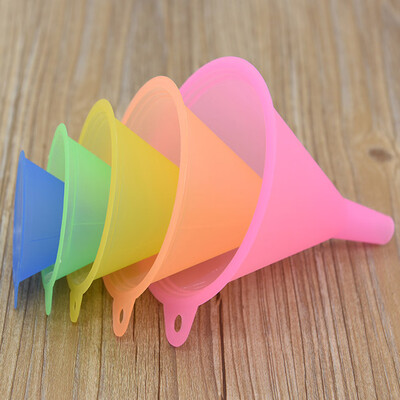 

5 Pcs Colorful Plastic Funnel Small Medium Large Variety Liquid Oil Kitchen Set Funnel Small Medium Liquid Oil Large Variety Kit