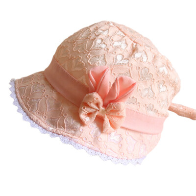 

Cute Baby Hat Princess With Bow Lace Baby Girl Cap Toddler Kids Beach Hats Summer