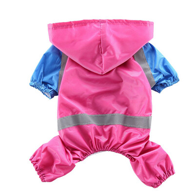 

Pets Clothing Raincoats Dog Raincoat Small Large Dog Four-Legged Waterproof Poncho Blue Rain Jacket Safety Jumpsuits Poncho