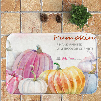 

Toponeto Thanksgiving Day Pumpkin lantern Entrance Door Bathroom Mat Indoor Bath Decor