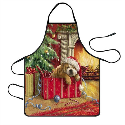 

Toponeto Christmas Decoration Waterproof Apron Kitchen Aprons Dinner Party Apron