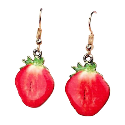 

6 Pairs Creative Fruit Earrings PineappleGrapefruit Strawberry Earrings Small Fresh Fruit Earrings