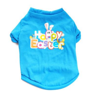 

Puppy Dog Clothes Easter Rabbit Egg Shirt Spring Summer Clothes For Dogs Cartoon Vest Tank Top T Shirts