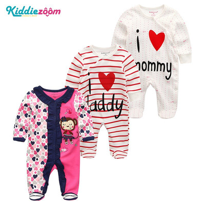 

3PCSLot Childlike novel 0-12M Cotton Baby Rompers Newborn Baby Boys Clothes Bodysuits Baby Girls Clothes Babywear Clothing Sets