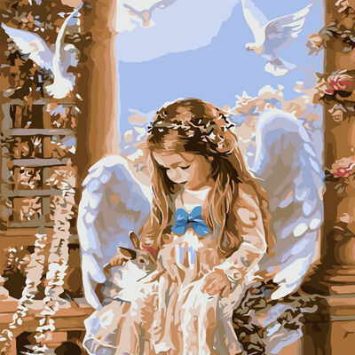 

4050CM DIY Oil Painting Paint By Numbers Hand-painted Living Room Digital Restaurant Character Decoration Painting Children