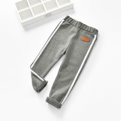 

Fashion Side Striped Pants Girls Autumn Spring Leggings Unisex Boys Casual Pants Elastic School Kids Trousers For 3-8 Year
