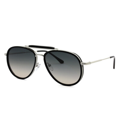 

TOM FORD Tom Ford men&women models full frame silver frame gray gradient lens glasses sunglasses TF666-01B 60MM