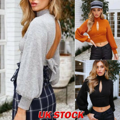

Women Knit Bodycon Jumper Ladies Winter Long Sleeve Sweater Tops Pullover Jumper