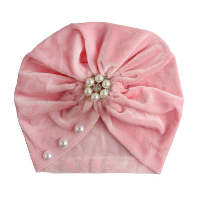 

Newborn Baby Turban Head Wrap Kids Boy Girls Velvet Beanie Suitable Hat Soft Cap