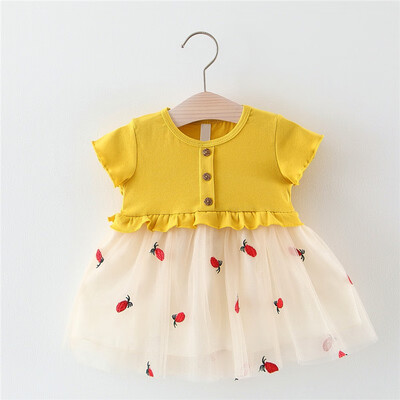 

Princess Baby Girl Dress Party Birthday Dress Lace pineapple Baptism Vestido Infantil Tulle Dresses Newborn