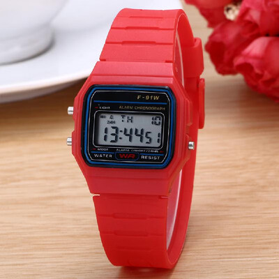 

LED Digital Sport Watch Multifunctional Ultra-thin Luminous Children Watch Wristwatch with Alarm for Teenager Students