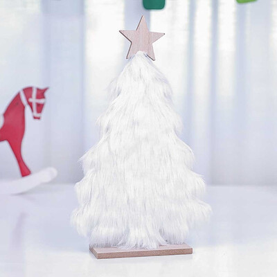 

〖Follure〗Wooden Mini Christmas Tree Desktop Ornaments Merry Christmas Party Decor