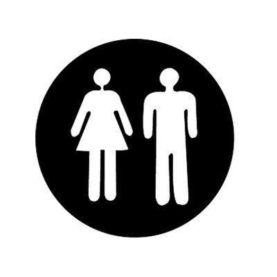 

Convenient 3D Toilet WC Man&Woman Mirror Wall Sticker DIY PET Home Removable Decoration Stickers