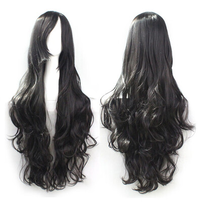 

Gobestart Cosplay Costume Wigs Women Long Curl Wavy Red Halloween Party Anime Hair