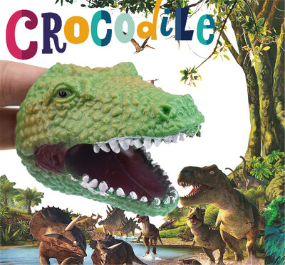 

YIWULACrocodile Hand Puppets Role Play Realistic Head Finger Glove Toys for Kids