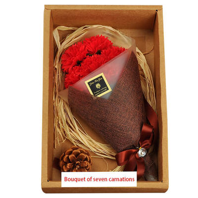 

Soap Flower Bouquet Artificial Carnation Flower In Gift Box Best Gift for Mothers Day Mom Birthday